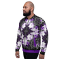 Cyber Forest Bomber Jacket Purple