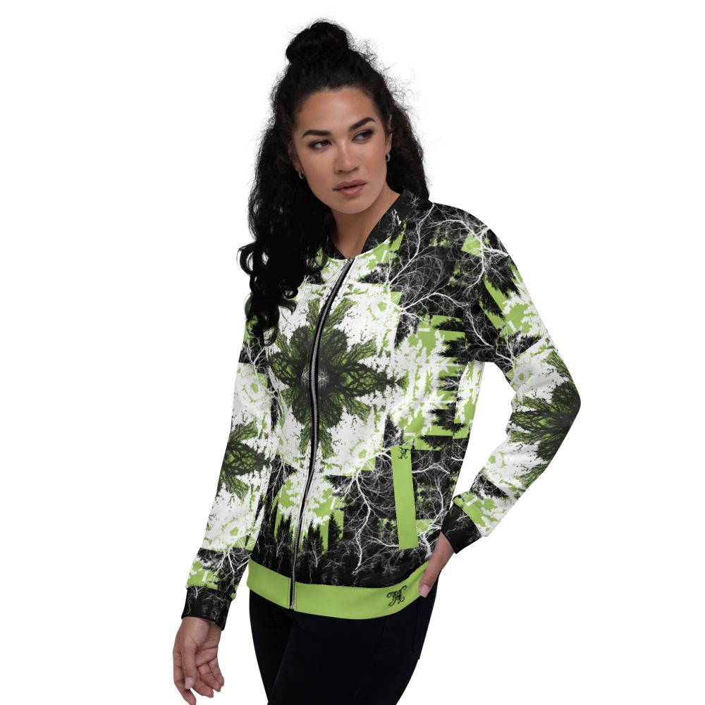 Cyber Forest Bomber Jacket Green