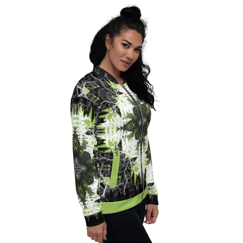 Cyber Forest Bomber Jacket Green