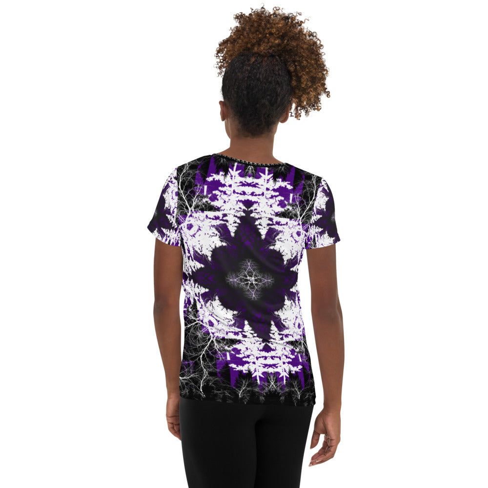 Cyber Forest T-shirt Purple