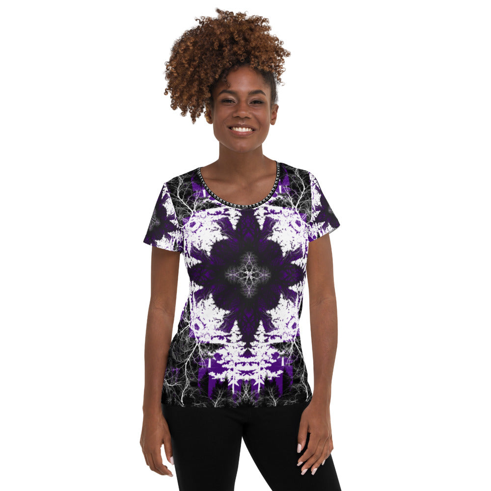 Cyber Forest T-shirt Purple