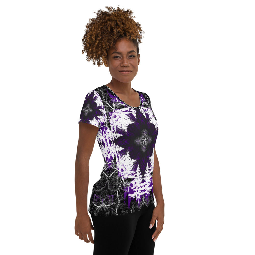 Cyber Forest T-shirt Purple