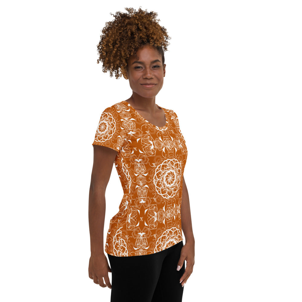 rust t shirt womens