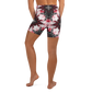 Cyber Forest Yoga Shorts Red