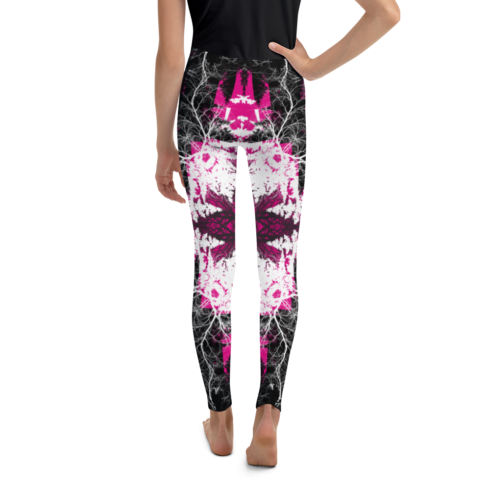 Cyber Forest Youth Leggings Hot Pink – maddamhatter