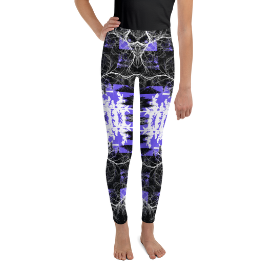 Cyber Forest Youth Leggings Ultra Violet