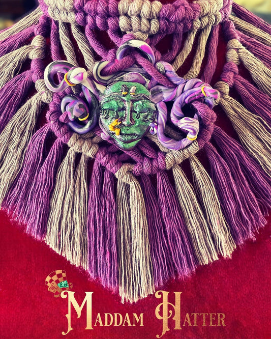 Medusa Macrame Necklace