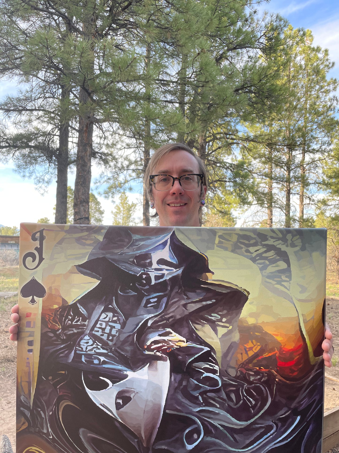 Jack of all Spades Canvas 24x36