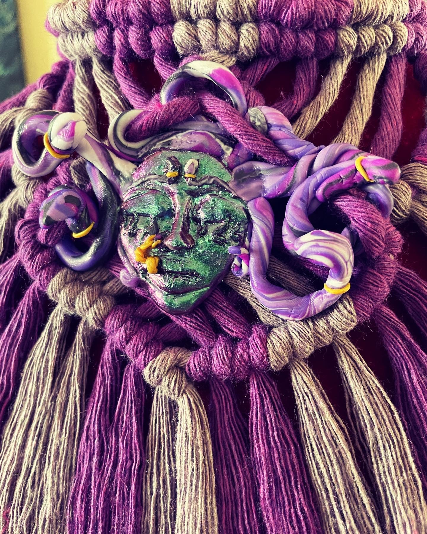 Medusa Macrame Necklace