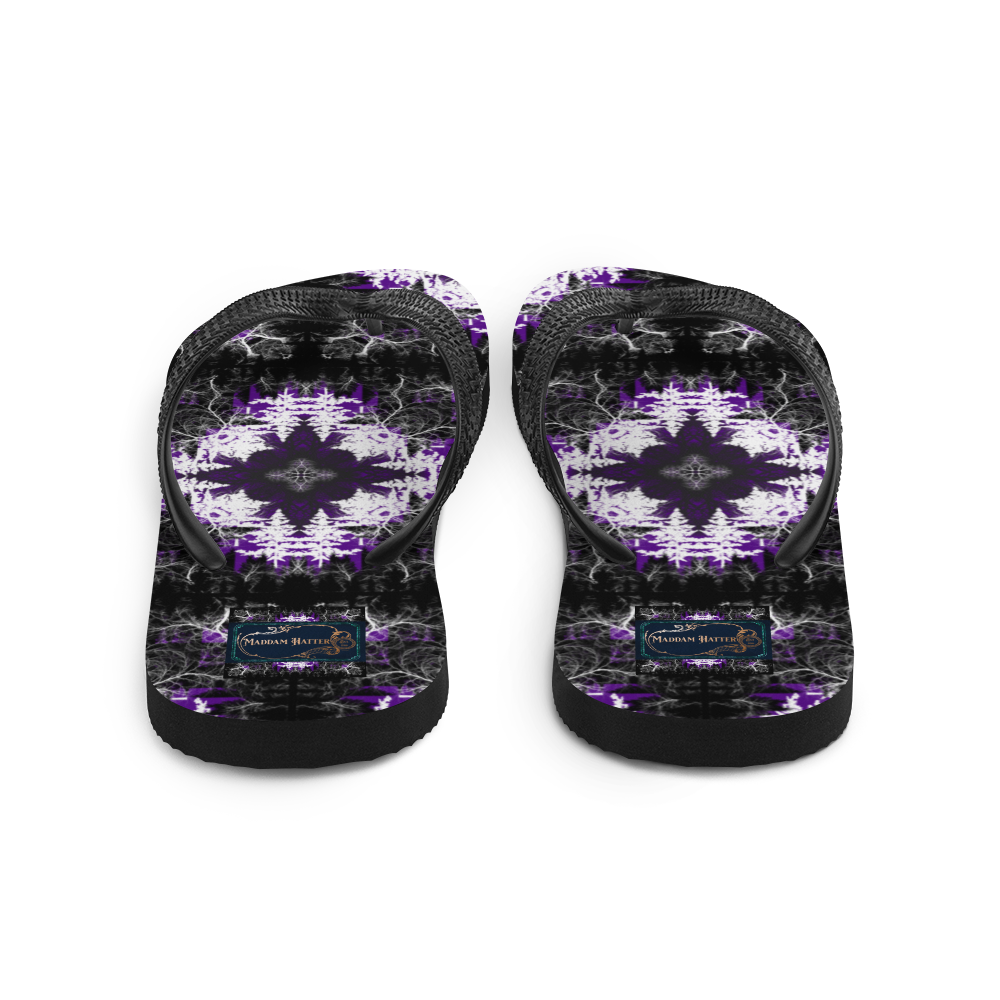 Cyber Forest Flip-Flops Purple