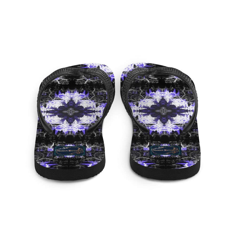 Cyber Forest Flip-Flops Ultra Violet