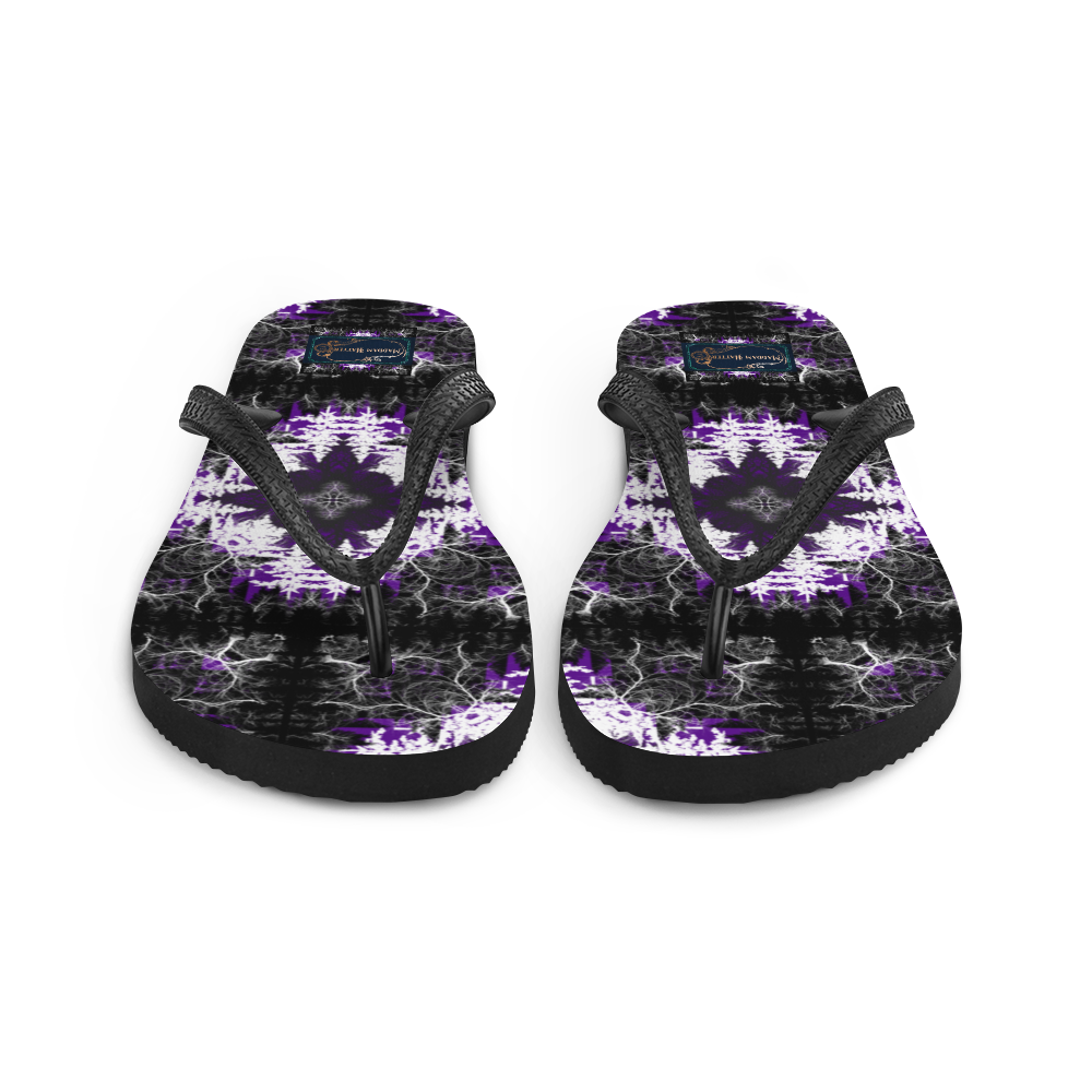 Cyber Forest Flip-Flops Purple