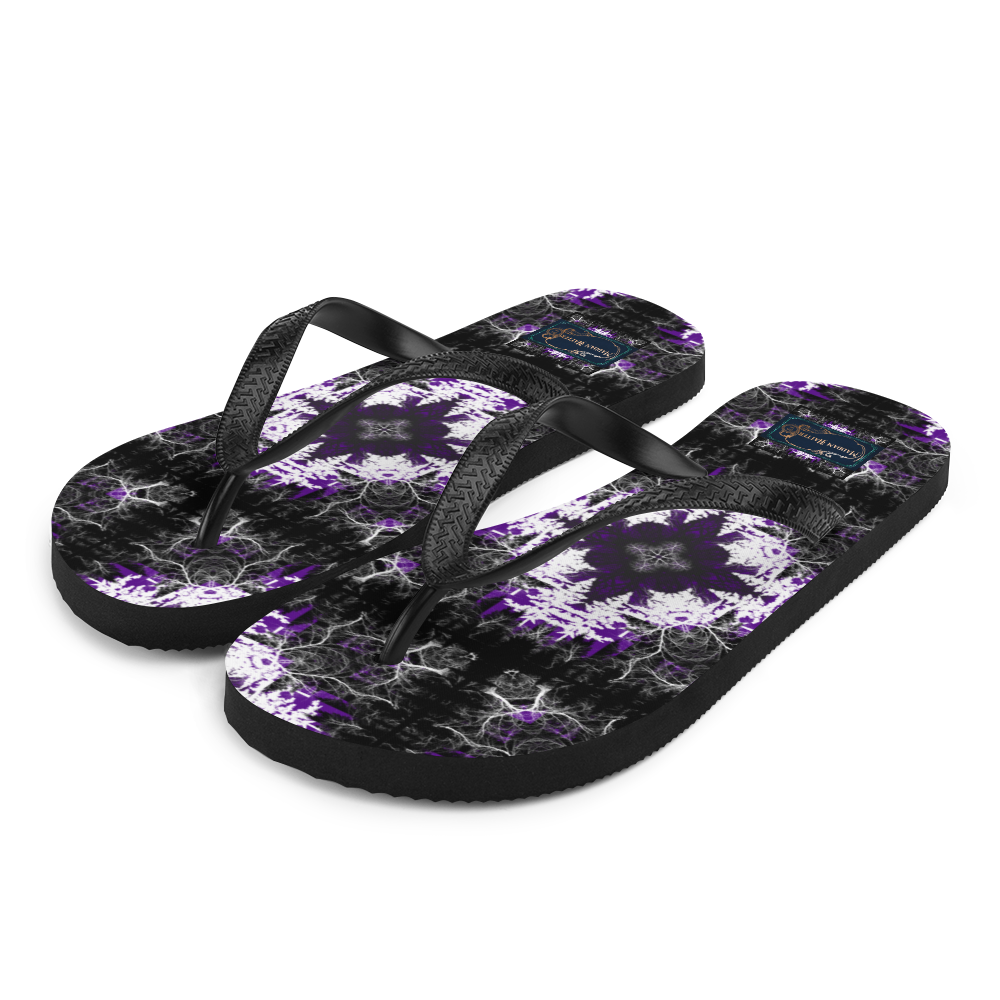 Cyber Forest Flip-Flops Purple