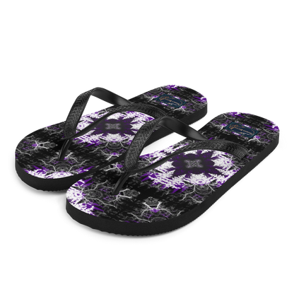 Cyber Forest Flip-Flops Purple