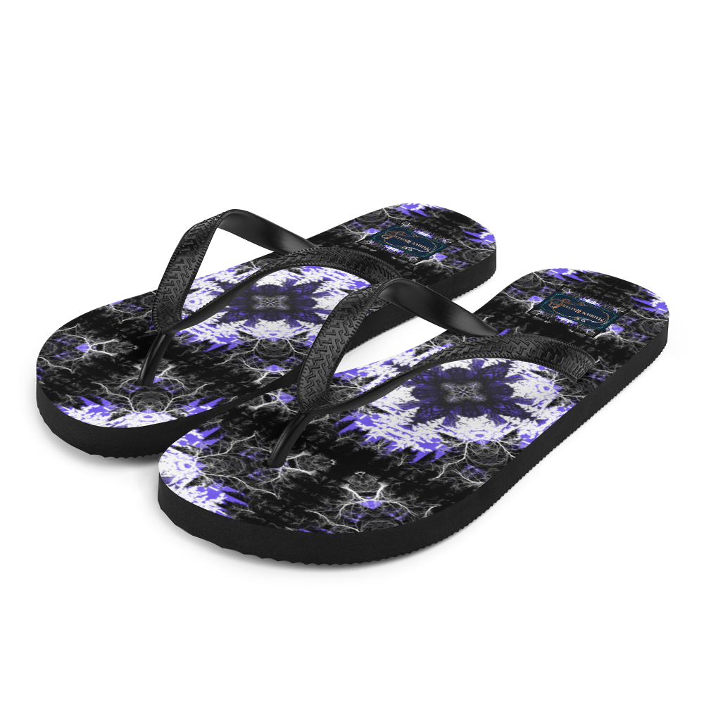 Cyber Forest Flip-Flops Ultra Violet