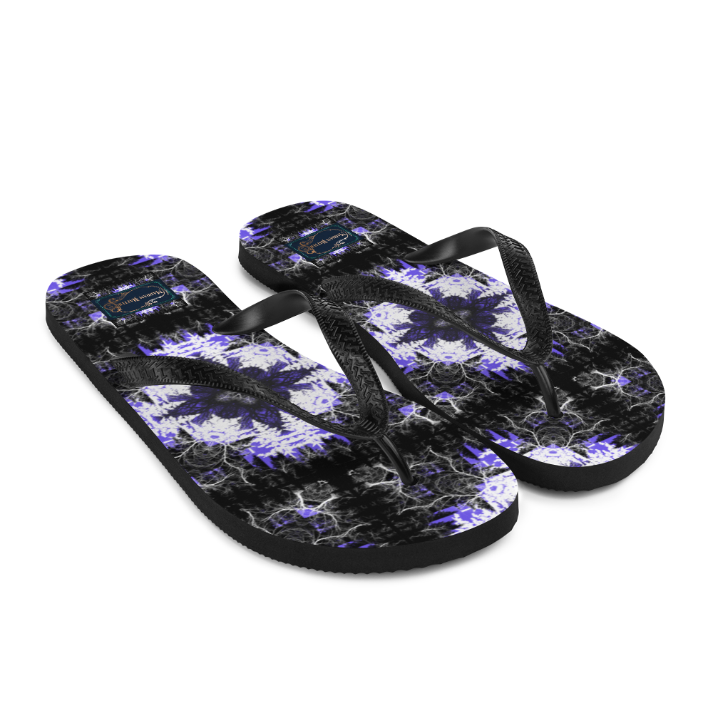 Cyber Forest Flip-Flops Ultra Violet