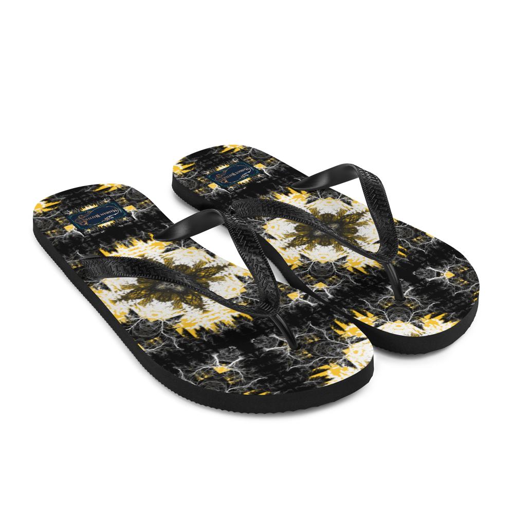 Cyber Forest Flip-Flops Yellow