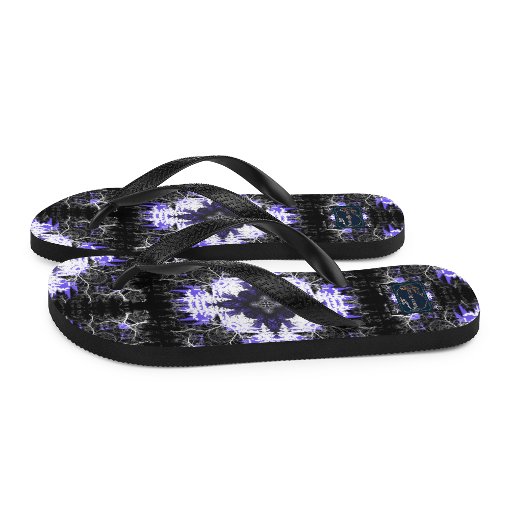 Cyber Forest Flip-Flops Ultra Violet