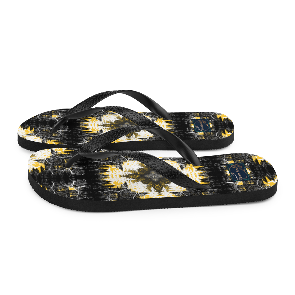 Cyber Forest Flip-Flops Yellow