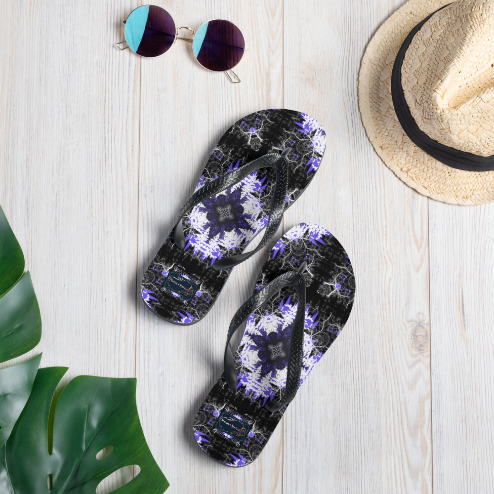 Cyber Forest Flip-Flops Ultra Violet