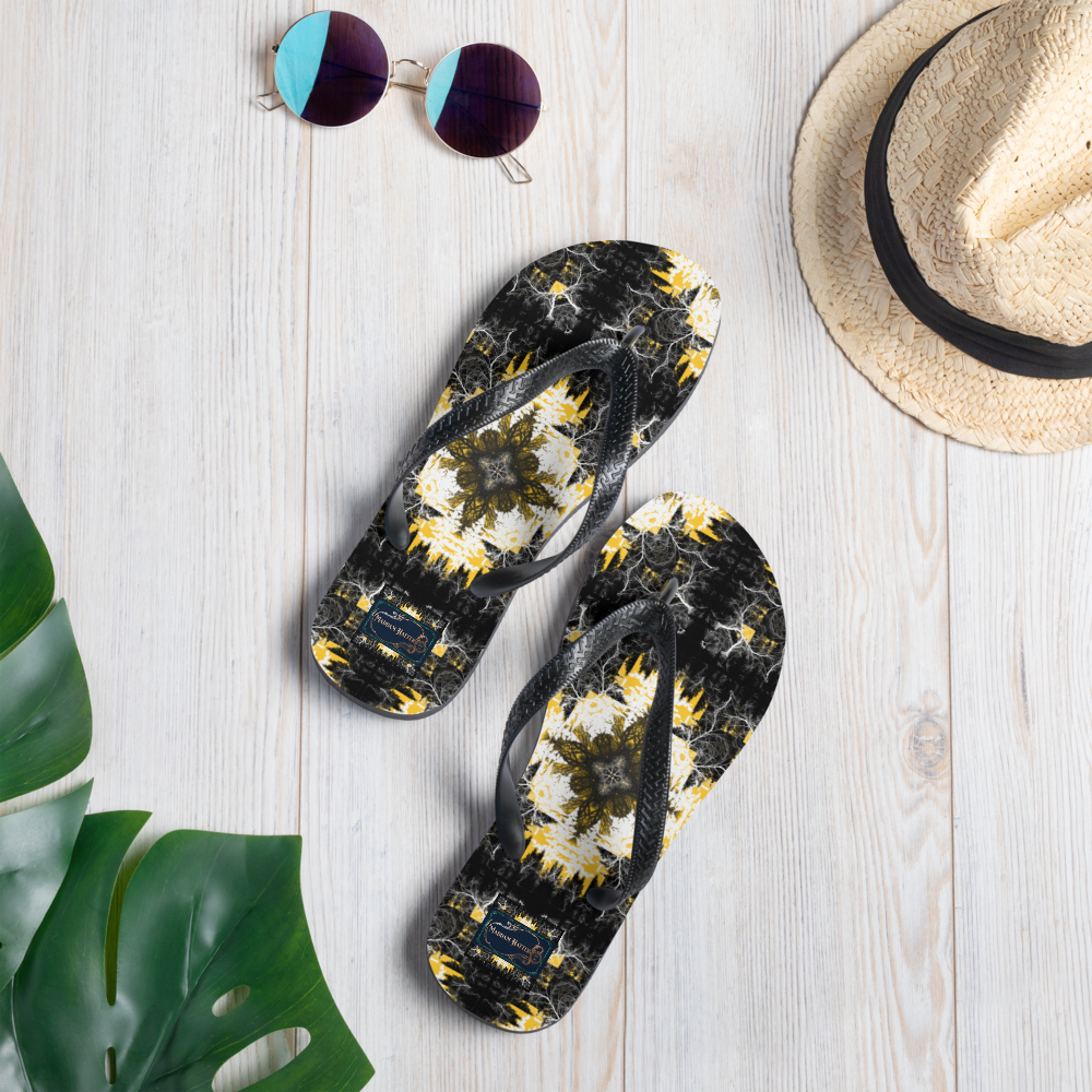 Cyber Forest Flip-Flops Yellow