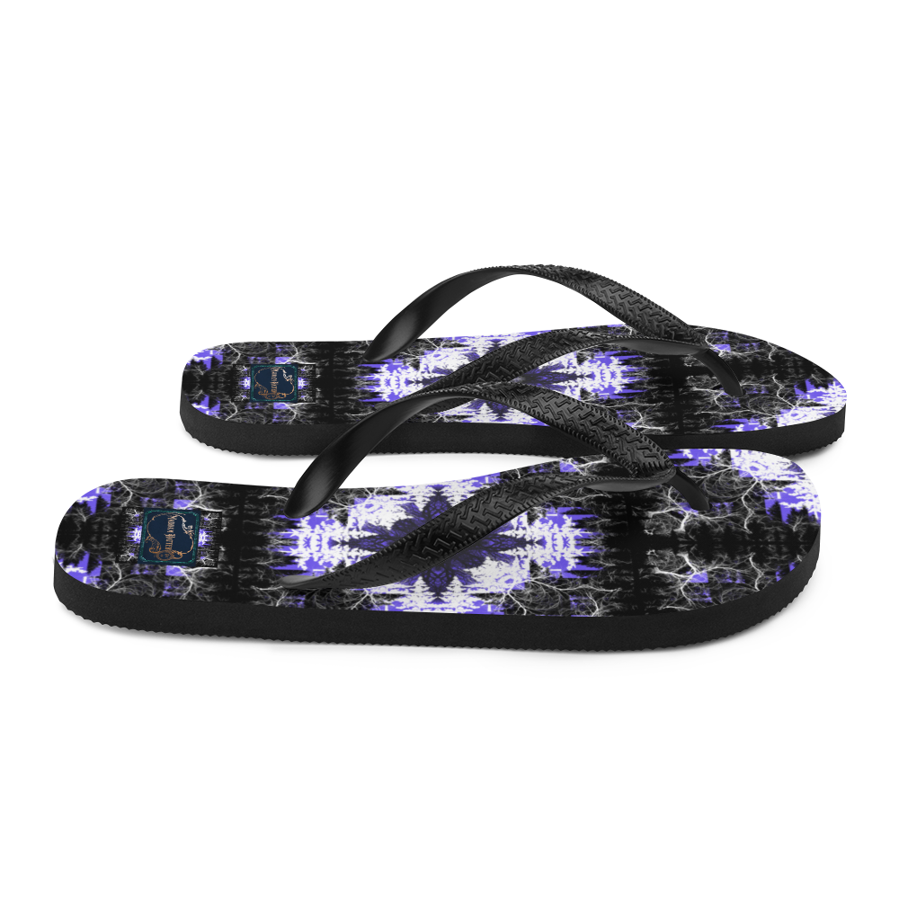 Cyber Forest Flip-Flops Ultra Violet