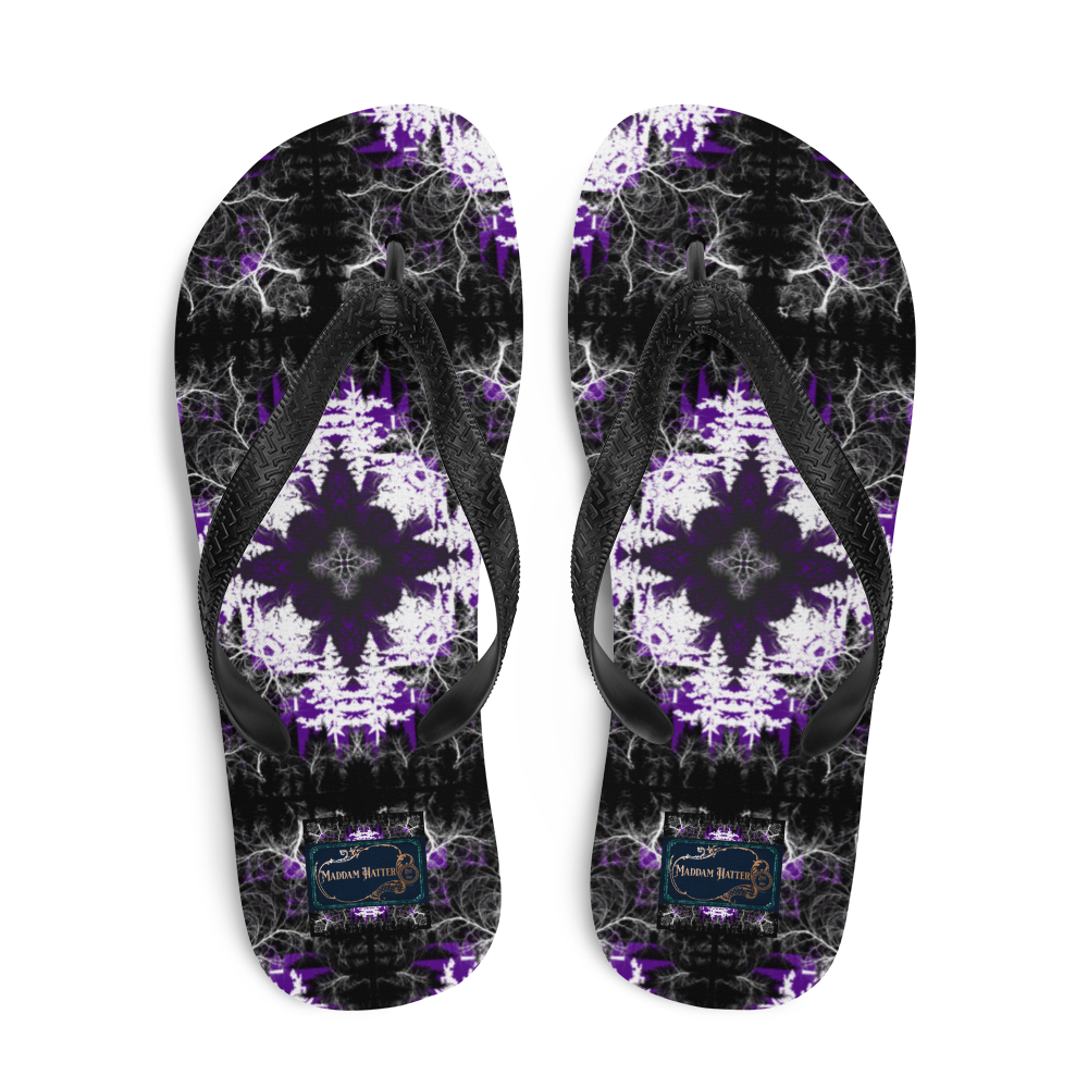 Cyber Forest Flip-Flops Purple