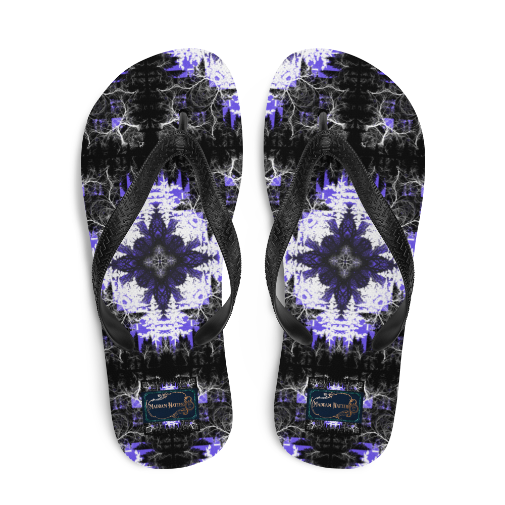 Cyber Forest Flip-Flops Ultra Violet